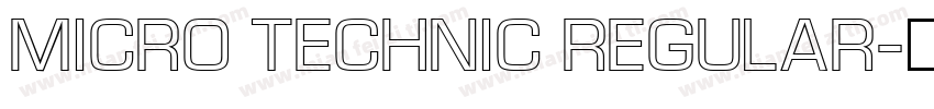 Micro Technic Regular字体转换
